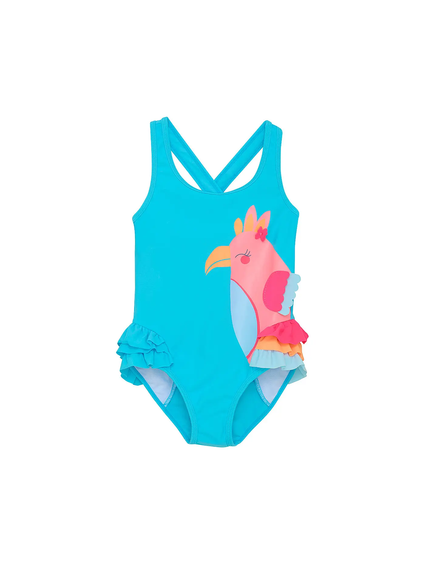 COLOR KIDS | Mädchen Badeanzug Application | türkis